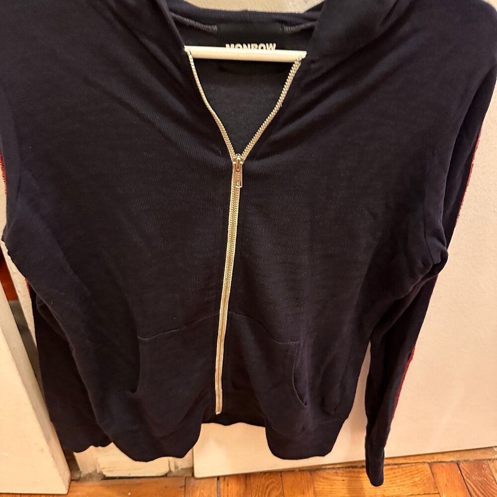 Sundry Rainbow Sleeve Sweat jacket Size Small